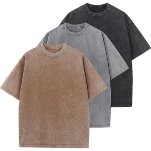 T-shirts en coton pour hommes, coupe ample, manches courtes, décontractés, basiques, respirants, en tissu jersey - Product Image 1