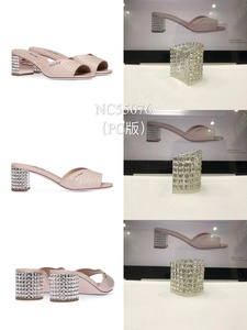 Glitter pierre décorée clear fabrication de chaussures talon - Product Image 2
