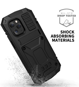 Vente flash - Étui en métal puissant, étanche, en aluminium, antichoc, avec support, en verre trempé pour Samsung Galaxy S22 Ultra / Plus - Product Image 3