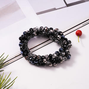 Élastique à cheveux fait main pour femme, haute élasticité, style coréen, cordon à cheveux élégant pour <span class=keywords><strong>chignon</strong></span>, inspiré des célébrités - Product Image 6