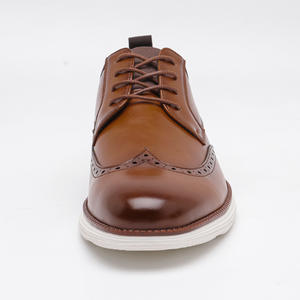 รองเท้าทางการสำหรับธุรกิจหนังแท้อมตะของผู้ชายรองเท้าแต่งงานสำนักงานแบบผูกเชือก - Product Image 3