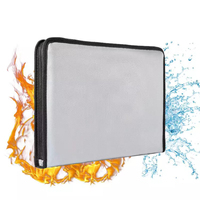 YIHUAXING - Carpeta Organizadora de Documentos A4, Resistente al Fuego y al Agua, con 13 Bolsillos, Bolsa para Documentos con Cremallera y Revestimiento de Silicona, Talla M