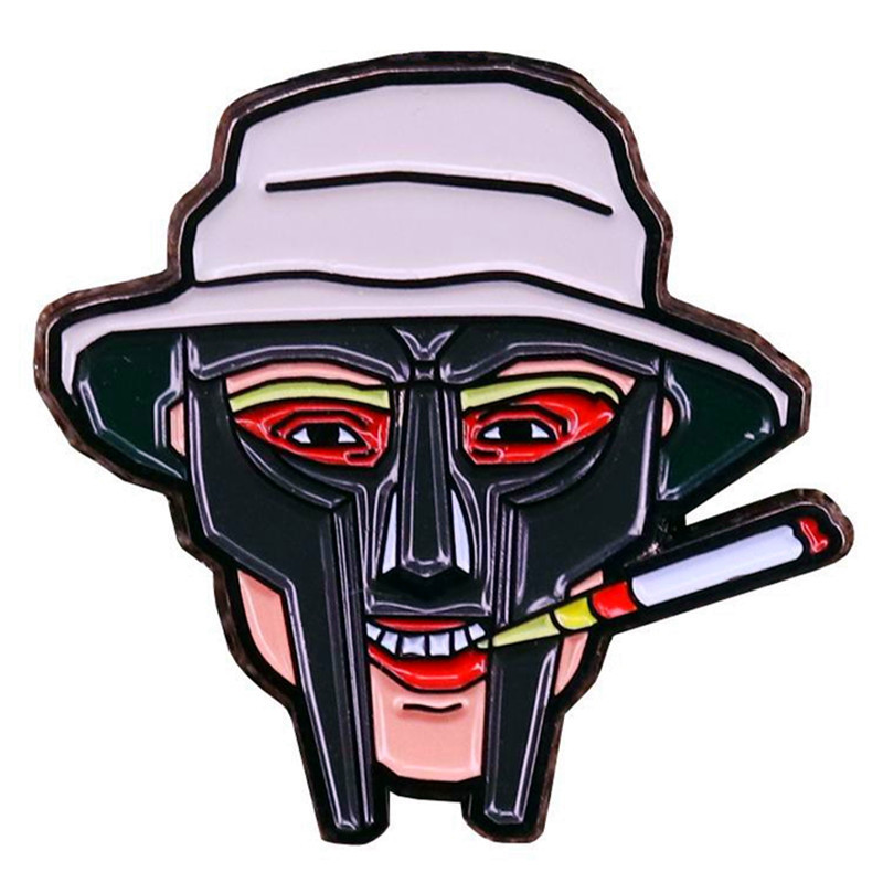 1990er Patch Aufbügeln Patch - MF Doom Technische Maske Bestickt Hip Hop Rap Aufbügelpatch Rap
