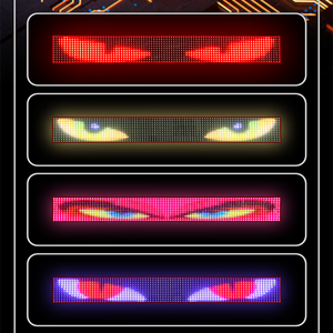 Luces LED Dinámicas para Camiones, Patrones de Ojos de Demonio, Panel LED Triangular para Parabrisas, Ojos de Demonio de 24v para Autos - Product Image 2