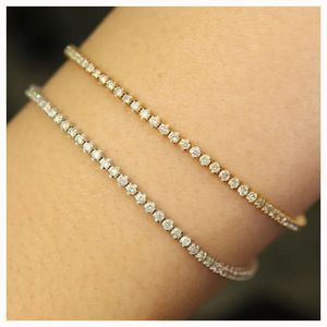 Xinfly - Pulsera de Diamantes Naturales de 18 Quilates de Oro Puro para Mujer, 1.8 Quilates en Total - Product Image 1