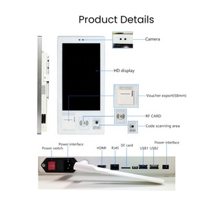Custom Size Self Ordering Kfc Kiosk Wall Mount Ticket Kiosk <b>Printer</b> <b>Scanner</b> Card Reader Self Checkout Kiosk Payment for bar Live - Product Image 5