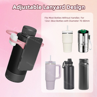 Nouvelle idée de produit 2025 : Accessoire de fixation pour gobelet, support magnétique pour bouteille d'eau et téléphone, sangle compatible avec la plupart des téléphones