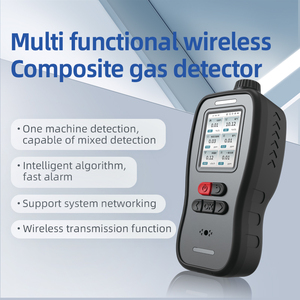Portable IP67 5-in-1 Multi-Gas Detector with LCD Display Active <b>Pump</b> Suction Expert Monitor for Toxic & VOC Substances - Product Image 3