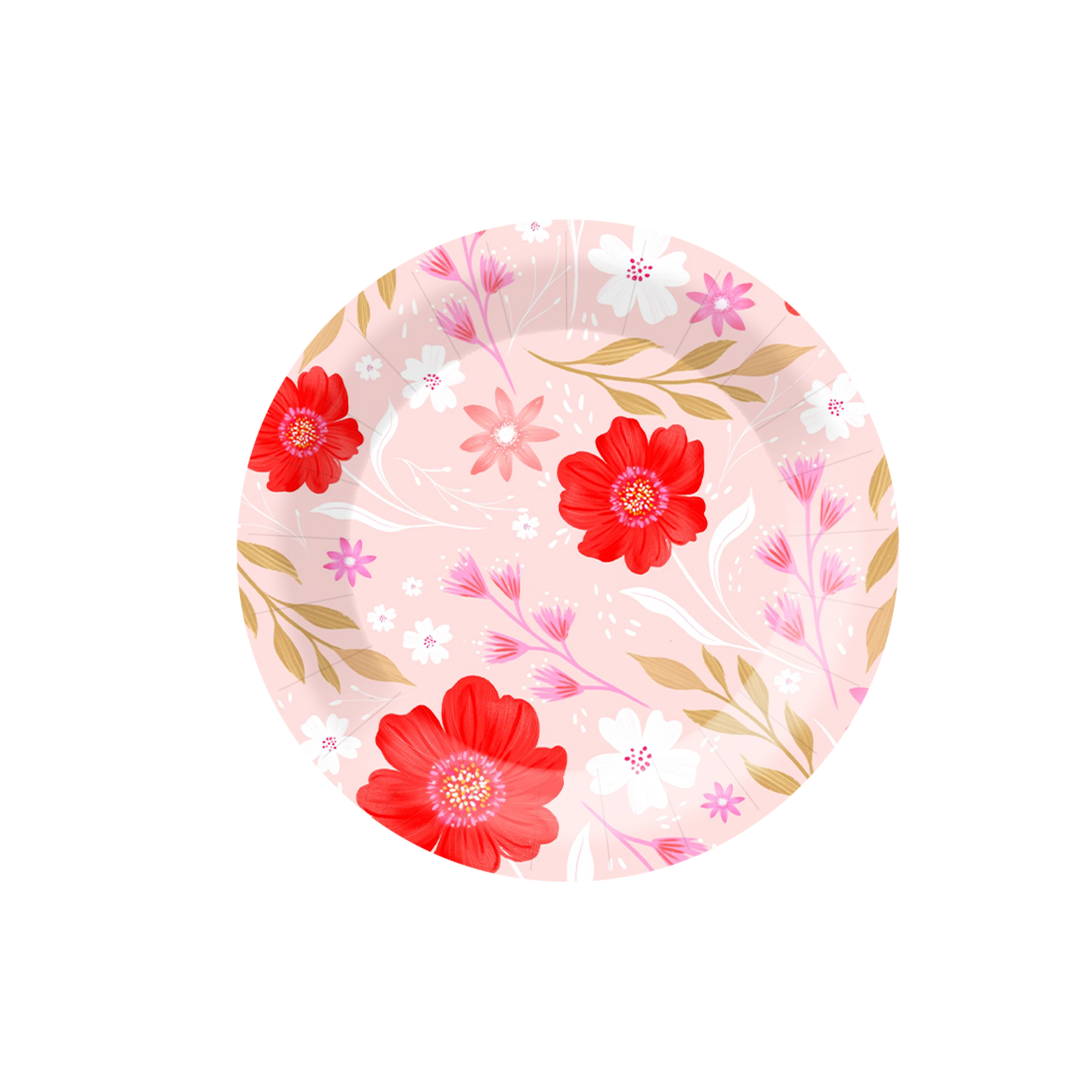 Plato de papel de 7 pulgadas * 8 unidades