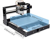 Kit de Actualización de Escritorio CNC 3018 Pro a CNC 3040 de Kommison, Máquina Router CNC de 3 Ejes de Alta Precisión con un Solo Husillo