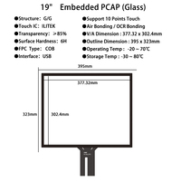 Panel Layar Sentuh Kapasitif PCAP Bentuk Kustom Sensor Multi-Touch ILITEK Pemasok Panel Sentuh Kapasitif
