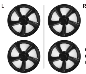 Couvercle de jante complet de haute qualité 19 pouces 4 pièces roues en matériau ABS sportif multicolore enjoliveurs couverts pour Tesla modèle Y Juniper 2025 - Product Image 2