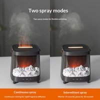 Diffuseur d'arômes Aurora Montagne-Neige Nouvelle Génération Transfrontalier pour Maison, Chambre, Bureau – Diffuseur d'Huiles Essentielles à Effet Flamme et Ions Négatifs