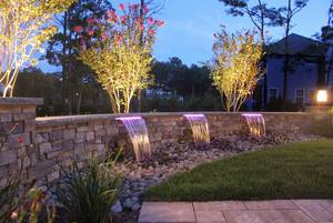 नि: शुल्क OEM पूल झरना दीवार पानी के फव्वारे सजावट सरासर एक्रिलिक पानी ब्लेड पानी झरना वंश के साथ एलईडी - Product Image 5