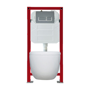 <span class=keywords><strong>Cisterna</strong></span> Empotrada de HDPE de Alta Calidad con Botón de Descarga, Tanque de Agua Moderno para Inodoros de Baño Montados en la Pared - Product Image 1