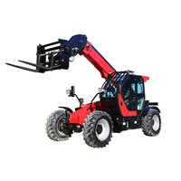 Cargador Multifuncional Agrícola JICHUAN Hecho en China, Mini Cargador Diesel con Ruedas y Horquilla de 1070 mm de Longitud, Todoterreno