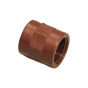 Raccord de tuyauterie en PP brun de 1/2 pouce - Product Image 1