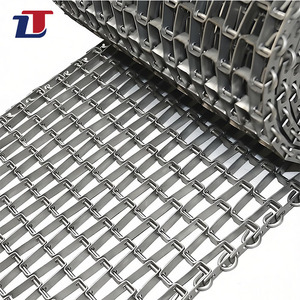 Bande transporteuse en nid d'abeille en acier inoxydable de qualité alimentaire supérieure, résistante aux hautes températures, facile à entretenir, utilisée dans l'industrie du transport alimentaire - Product Image 3