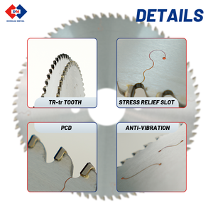 <span class=keywords><strong>Lame</strong></span> de <span class=keywords><strong>scie</strong></span> industrielle en diamant polycristallin DP H6 PCD de qualité Leitz Leuco, diamètre <span class=keywords><strong>250</strong></span> mm, 60/80 dents, pour le bois en panneaux, fabriquée par Donglai Factory - Product Image 5