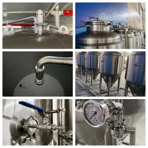 Tanque de acero inoxidable para fermentación de cervezas, equipo de fermentación 200L 2BBL, fabricado en China