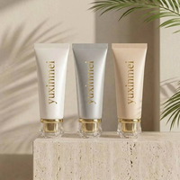 Tube souple D40 de 80 ml et 150 ml pour nettoyant visage et crème pour les mains, avec couvercle acrylique facetté, vente en gros, fabricant de marque privée, OEM, ODM en vrac