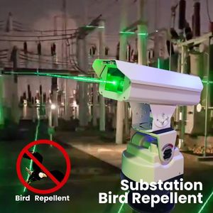 YX804 Dissuasore per Uccelli Automatico Ecologico a Laser Multi-Raggio, Repellente per Uccelli a Laser Verde per Esterni, Uso Commerciale, Impermeabile IP65, 3D - Product Image 6