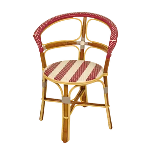 Arab style white cane wood restaurant chair