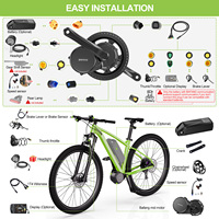 Kit de conversion de vélo électrique Bafang MMG340 BBS01 36V 250W avec moteur central et batterie lithium-ion 13Ah, kit de bricolage pour vélo électrique