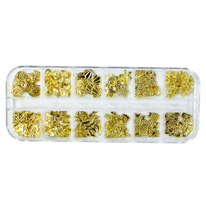 Décorations 3D pour ongles : Rivets métalliques, étoiles, coquillages, garnitures en résine, accessoires de <span class=keywords><strong>manucure</strong></span> DIY en vrac avec logo personnalisé - Product Image 5