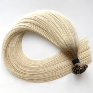 Usine directe double cuticule dessinée intacte 100% cheveux humains k pointe cheveux humains russes k pointe cheveux double dessiné - Product Image 1