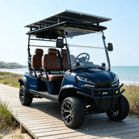 Voiturette de golf électrique populaire au design Moke américain, 72V Lithium, 4 places, tout-terrain, couleur de carrosserie illimitée