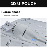 Pour hommes de haute qualité mi-hauteur boxeurs confortables doux caleçons respirant durable lait-soie imprimé
