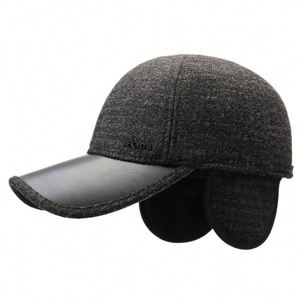 Nouvelle Arrivée 2025 – Casquette de Baseball Épaisse et Chaude en Cuir PU pour Hommes – Idéale pour l'Hiver et les Activités de Plein Air - Product Image 1