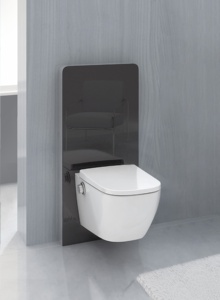 WC de salle de bain d'hôtel à siphon en S, avec bidet de toilette automatique pour lavage féminin et douchette E403 - Product Image 2