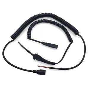 Cable de alimentación de alambre de resorte de PU con núcleo de cobre brillante de múltiples especificaciones