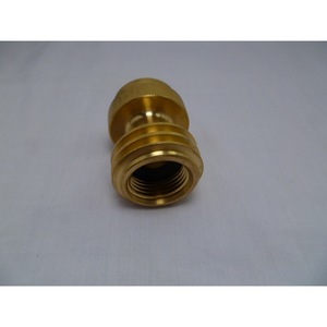 Copper Gas Hose Connector Propane Tank Conversion Adapter Knurled Adjustable Plug In Type - Product Image 4