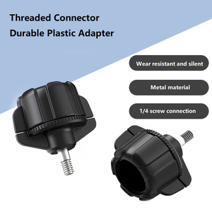 Prise à bille portable de 17mm vers connecteur fileté de <span class=keywords><strong>1</strong></span>/4 "Adaptateur en plastique durable pour la fixation de divers supports pour téléphones portables - Product Image 5