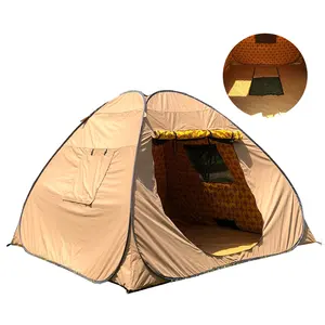 맞춤형 자동 사막 텐트 낮은 MOQ 튼튼한 옥스포드 원단 휴대용 팝업 텐트 캠핑 야외 사용 중동 응용