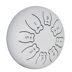 Tamburo a Lingua d'Acciaio con 8 Note da 6 Pollici a Forma di Orso Cartone Animato per Educazione Musicale Interattiva Genitore-Figlio e Divertimento Familiare - Product Image 6