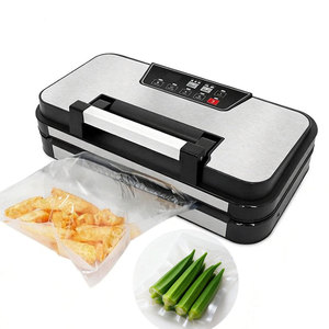 Máquina Selladora al Vacío de Alimentos OEM de 95KPa con Función de Inflado de Aire (Soplado), Sellado Doble, Bandeja de Goteo Extraíble y Mango de Fácil Bloqueo - Product Image 1