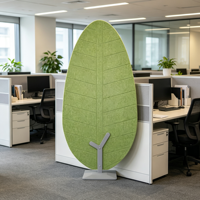 Cloison acoustique autoportante en polyester de qualité supérieure, panneau absorbant le son, certifié OEKO-TEX Eco