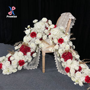 Coureur de fleurs artificielles en soie rustique réaliste pour les mariages de grange de foires de pays et les décorations de la fête des mères - Product Image 1