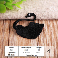 Patchs brodés Cygne Noir et Blanc thermocollants pour vêtements, patchs décoratifs pour vestes, sacs, DIY Streetwear