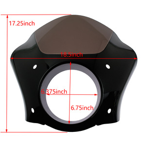 Pièces de moto, carénage de moto, couvre-culasse de moto, adapté à la modification du pare-brise Harley - Product Image 4