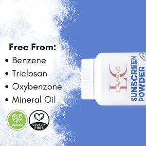 Poudre solaire minérale à l'<span class=keywords><strong>oxyde</strong></span> <span class=keywords><strong>de</strong></span> <span class=keywords><strong>zinc</strong></span> sans <span class=keywords><strong>nano</strong></span>-particules, sans benzène, entièrement naturelle, marque Lance Private Label, SPF 30 PA+++, résistante à l'eau et à la transpiration - Product Image 2