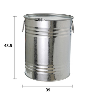 Tambours en fer chimique argenté <span class=keywords><strong>de</strong></span> <span class=keywords><strong>200</strong></span> <span class=keywords><strong>litres</strong></span> <span class=keywords><strong>de</strong></span> meilleure qualité avec couvercle à cerceau Tambours à couvercle ouvert vides en acier inoxydable <span class=keywords><strong>de</strong></span> 55 gallons durables - Product Image 6