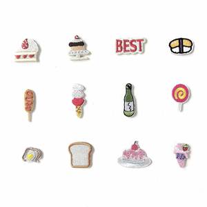 Patch brodé thermocollant écologique, motifs de dessins animés mignons et gâteaux, couleurs variées, pour pochette et porte-monnaie - Product Image 1