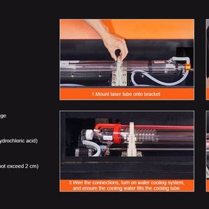 Sihao หลอดเลเซอร์40W 50W 60W 80W 100W 130W 150W กระจกที่มีประสิทธิภาพความยาว700มม. ถึง1830มม. 80มม. - Product Image 6