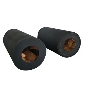 Solid Boat Pier And Port Bumpers Cylindrical Rubber Fenders With Chain