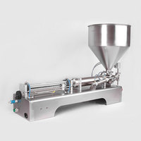 Machine de remplissage semi-automatique pour crème glacée, eau, miel, jus, sauce, boisson gazeuse, pâte de tomate